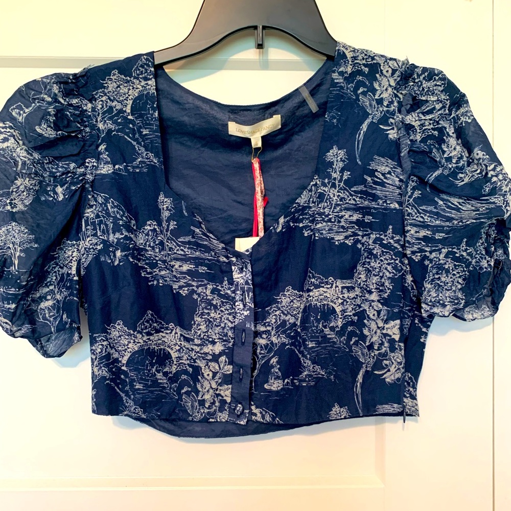 Love shack fancy crop top. New with tags. Size small.
